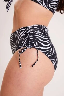 Bas De Bikini Taille Haute à Imprimé -Ms Mode R80026002 12