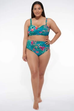 Bas De Bikini Taille Haute Avec Imprimé -Ms Mode R80029005 11
