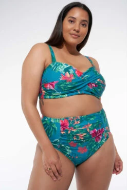 Bas De Bikini Taille Haute Avec Imprimé