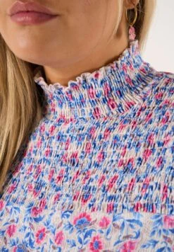 Met Smock - Blouse - Multi Pink -Ms Mode b719b0ce839148aeb44b3e7d54aa8226 scaled