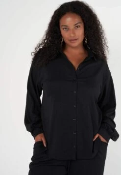 Ruimvallende - Chemisier - Black