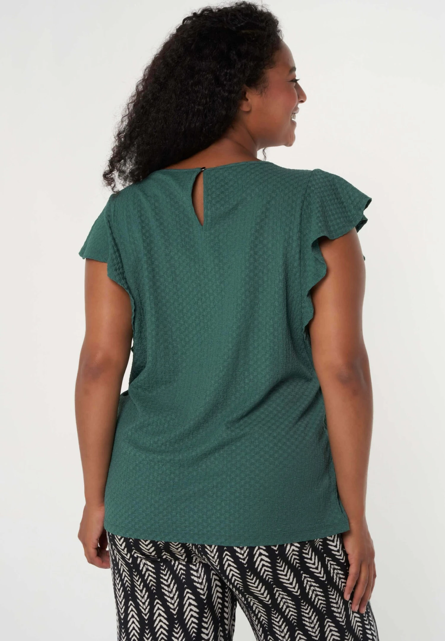Met Korte Mouwen - Blouse - Mint 3 Met Korte Mouwen - Blouse - Mint – Image 3
